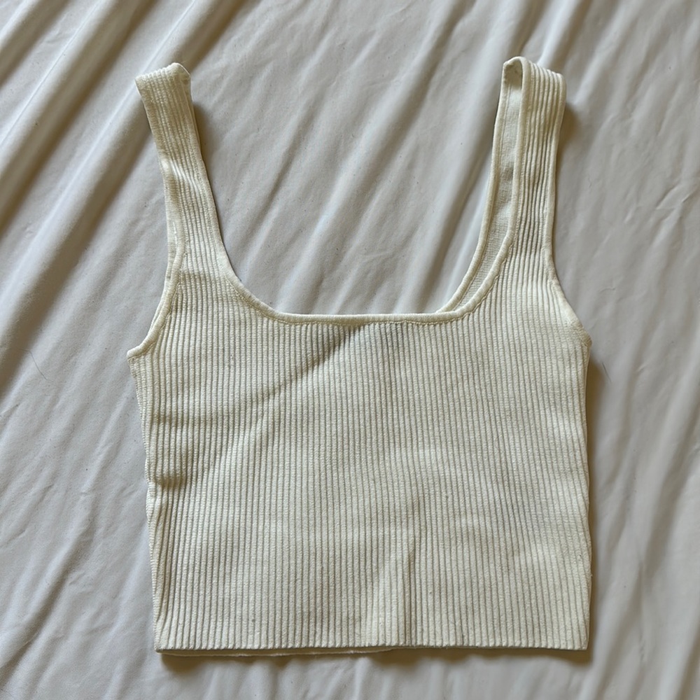 White crop top